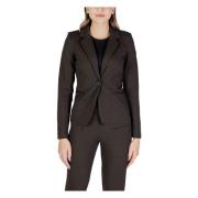 Dames Blazer - Herfst/Winter Collectie Ichi , Brown , Dames