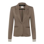 Gestreepte Blazer Jas Major Brown/Chalk Kaffe , Brown , Dames