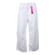 Katoenen Jeans voor Stijlvolle Look Icon Denim , White , Dames