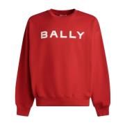 Logo Sweatshirt Bally , Red , Heren