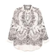 Amandel Beige Knoopshirt Zimmermann , Multicolor , Dames