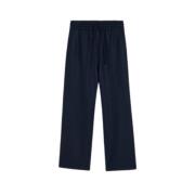 Navy Blauwe Luxe Broek Ami Paris , Blue , Dames