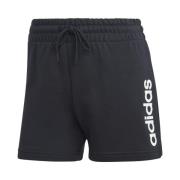 Sportieve French Terry Shorts voor vrouwen Adidas , Black , Heren