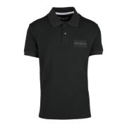 Katoen Spandex Polo Shirt Bikkembergs , Black , Heren