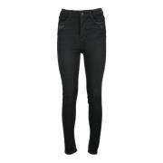 Katoenmix Stretchy Jeans MET , Black , Dames