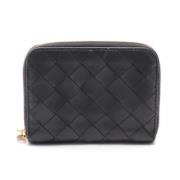 Pre-owned Leather wallets Bottega Veneta Vintage , Black , Dames