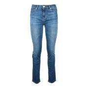 Stijlvolle Jeans met Katoenmix Love Moschino , Blue , Dames