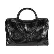 Zwarte leren maude tas Staud , Black , Dames