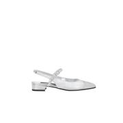 Zilveren Hak Slingback Mary-Jane in Leer Carel , Gray , Dames