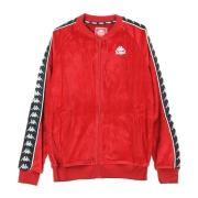 Heren Track Jacket Rood/Zwart/Wit Kappa , Red , Heren