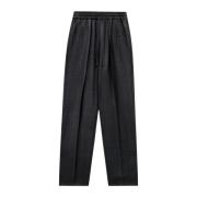 Glen Plaid Wol Broek Antraciet Isabel Marant , Gray , Heren