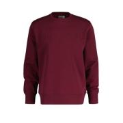 Ronde Hals Geëmbosseerde Sweater Gant , Red , Heren