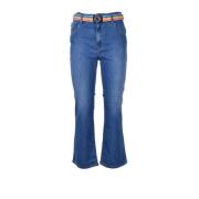 Slim-fit Bluaw Jeans met Ritssluiting en Knoopsluiting Love Moschino ,...