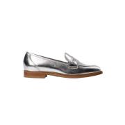 Klassieke Metallic Loafer Zilver Sofie Schnoor , Gray , Dames