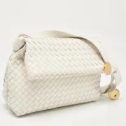 Pre-owned Leather shoulder-bags Bottega Veneta Vintage , White , Dames