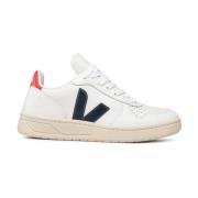 Witte Leren Sneakers met Rubberen Zool Veja , White , Dames