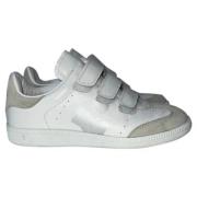 Pre-owned Leather sneakers Isabel Marant Pre-owned , White , Dames