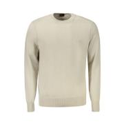 Beige Katoenen Trui Hugo Boss , Beige , Heren