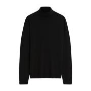 Merino Rollneck Sweater Cinque , Black , Heren