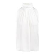 Hoge hals Mouwloze Memore top Max Mara , White , Dames