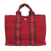 Pre-owned Cotton handbags Hermès Vintage , Red , Dames