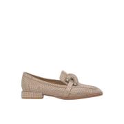 Mocassin bedekt met glitter Alma EN Pena , Brown , Dames