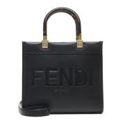 Stijlvolle Schoudertas Fendi , Black , Dames