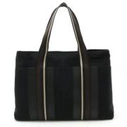 Pre-owned Canvas handbags Hermès Vintage , Black , Dames