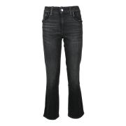 Katoen Modal Elastomultiester Spandex Jeans Guess , Black , Dames