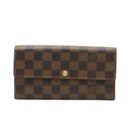 Pre-owned Canvas wallets Louis Vuitton Vintage , Brown , Dames