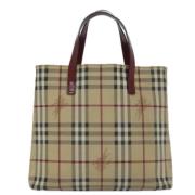 Pre-owned Canvas totes Burberry Vintage , Beige , Dames