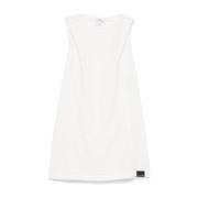 Witte Hooded Tanktop met Logo Courrèges , White , Dames