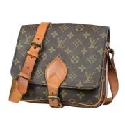 Pre-owned Canvas shoulder-bags Louis Vuitton Vintage , Brown , Dames