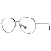 Gunmetal Pilot Zonnebril Gele Lens Moncler , Gray , Unisex