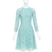 Pre-owned Cotton dresses Oscar De La Renta Pre-owned , Blue , Dames