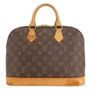 Pre-owned Canvas handbags Louis Vuitton Vintage , Brown , Dames