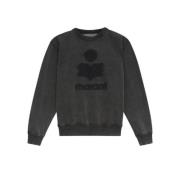 Katoenen Logo Sweatshirt Isabel Marant , Gray , Heren