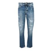 Denim Stretch Jeans Cycle , Blue , Heren