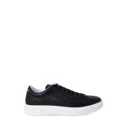 Zwarte leren sneakers Lente/Zomer collectie Armani Exchange , Black , ...