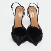 Pre-owned Suede sandals Aquazzura Pre-owned , Black , Dames