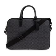 Aktetas met Monogram Coach , Black , Heren