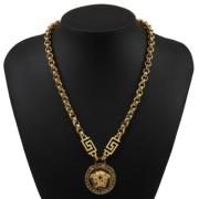 Pre-owned Metal necklaces Versace Pre-owned , Yellow , Dames