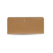 Leren portemonnee Coach , Beige , Dames