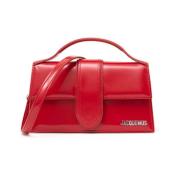 Rode leren schoudertas Jacquemus , Red , Dames