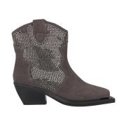 Platte enkellaars met glitterdetail Alma EN Pena , Gray , Dames