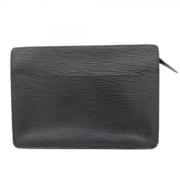 Pre-owned Fabric clutches Louis Vuitton Vintage , Black , Dames