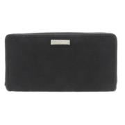 Pre-owned Canvas wallets Gucci Vintage , Black , Dames