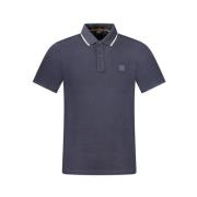 Blauw Katoenen Poloshirt Hugo Boss , Blue , Heren