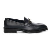 Platte Mocassin Schoenen Salvatore Ferragamo , Blue , Heren