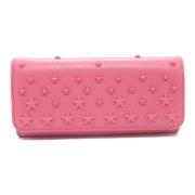 Pre-owned Leather wallets Jimmy Choo Pre-owned , Pink , Dames